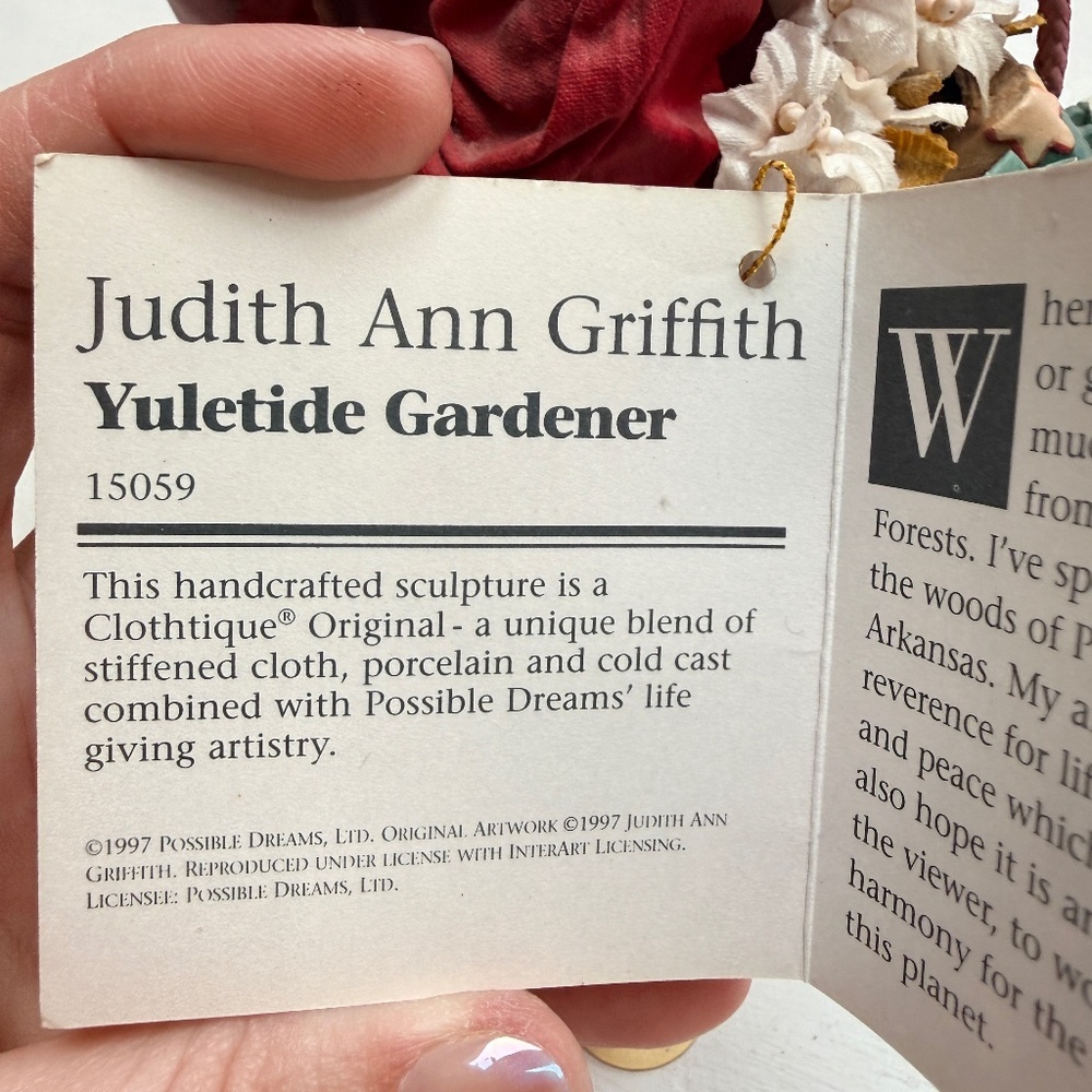 Possible Dreams “Yuletide Gardner” Judith Ann Griffith - Picture 6 of 10